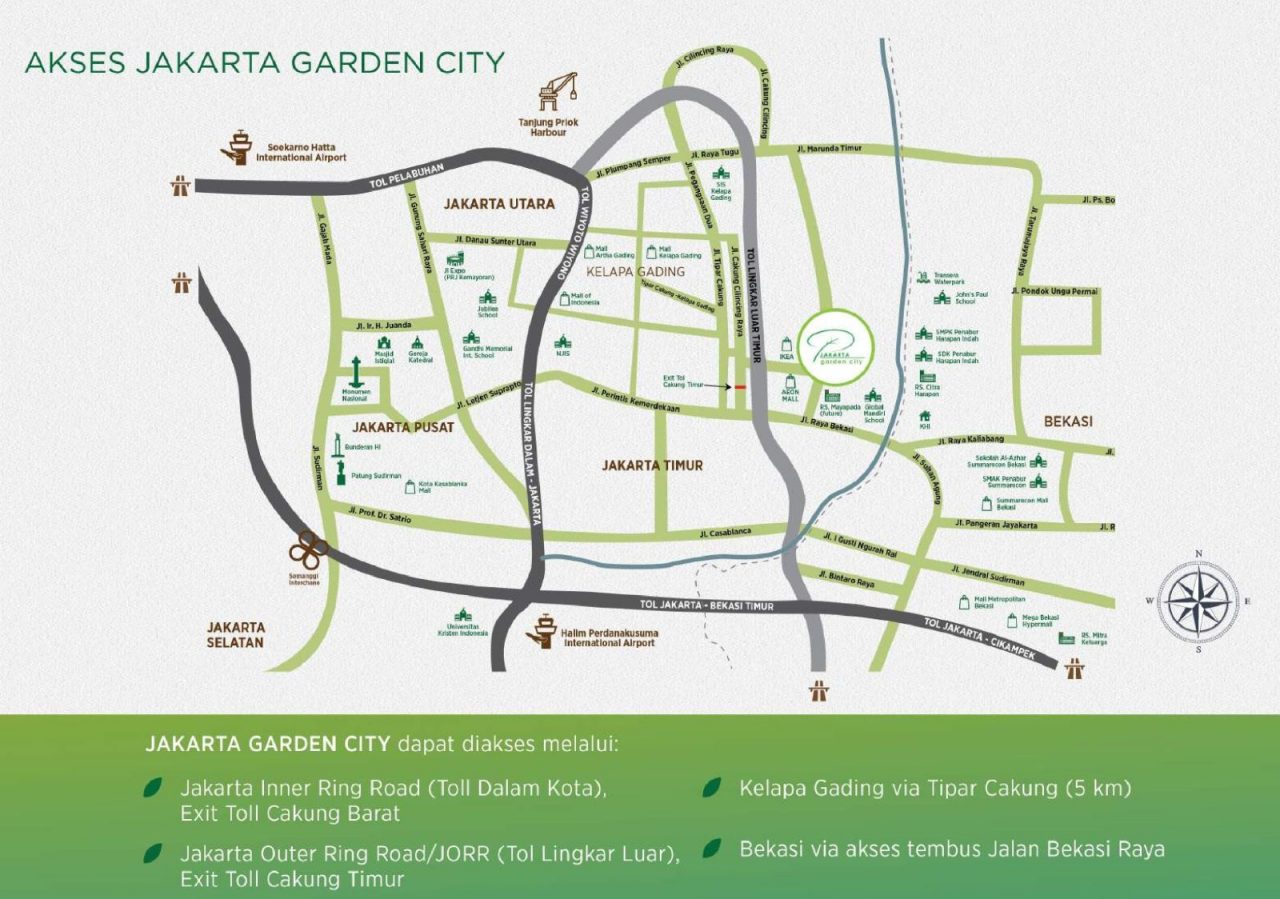 Lokasi | Jakarta Garden City Modernland